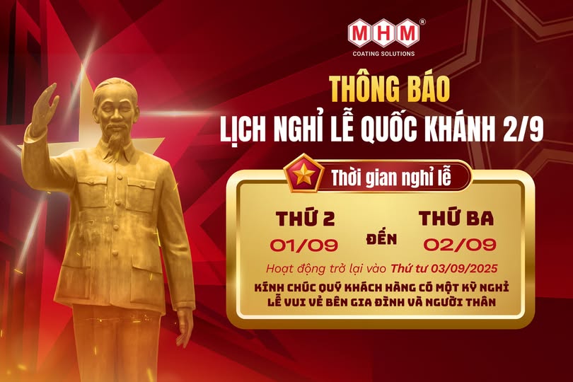 Lịch nghỉ lễ Quốc khánh 2/9/2025