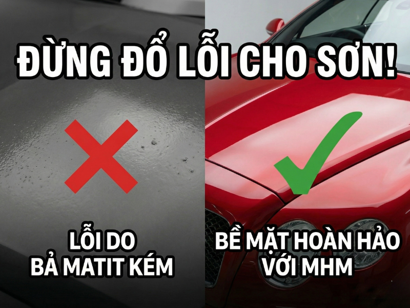 Tầm quan trọng của Bả Matit trong quy trình sơn Ô tô