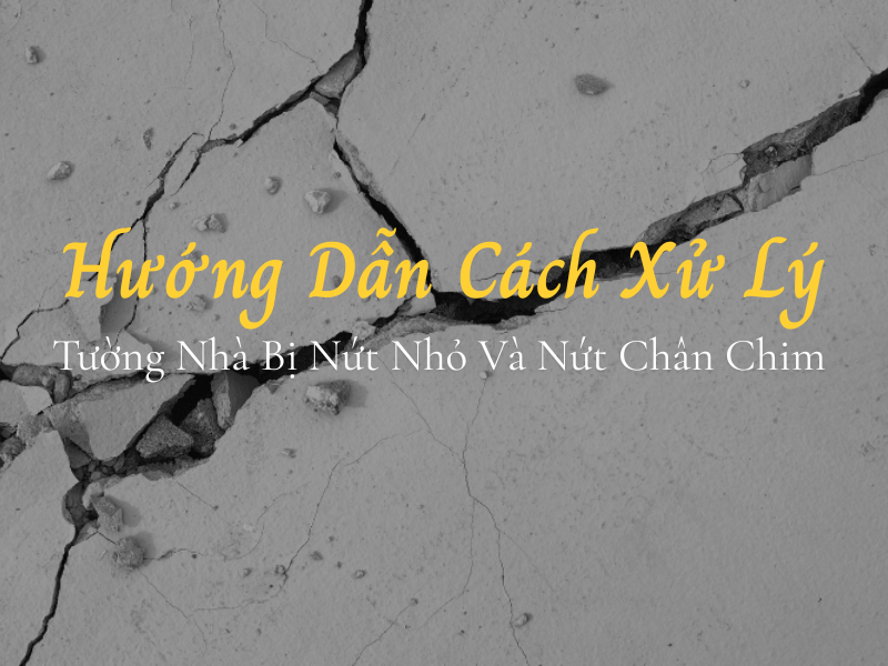 Hướng Dẫn Cách Xử Lý Tường Nhà Bị Nứt Nhỏ Và Nứt Chân Chim Triệt Để 100%