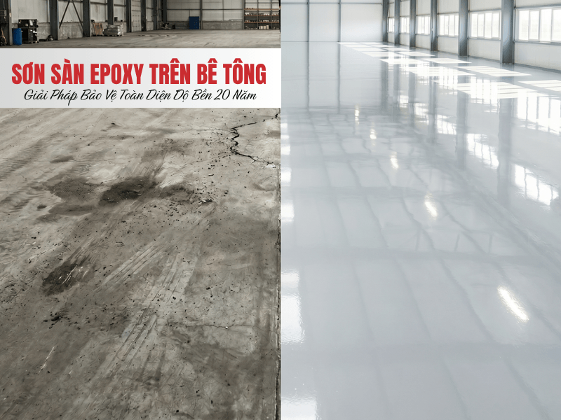 Sơn Sàn Epoxy Trên Bê Tông Giải Pháp Bảo Vệ Toàn Diện Độ Bền 20 Năm