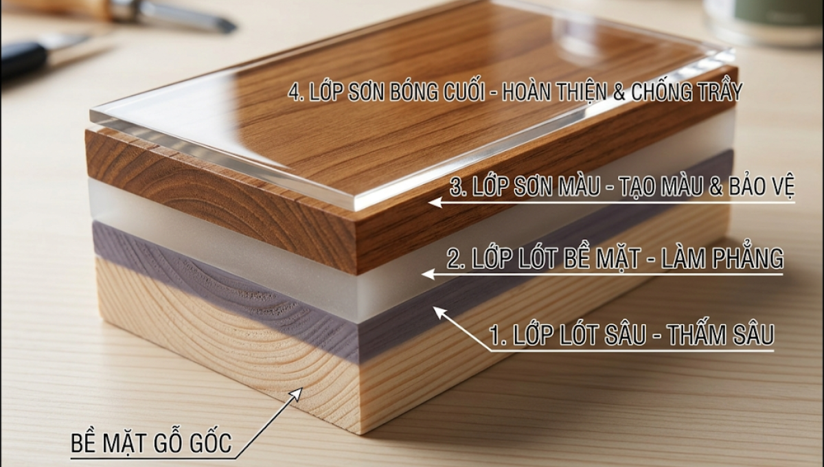 Sơn gỗ bao lâu thì khô? Cách rút ngắn thời gian hiệu quả Sơn gỗ bao lâu thì khô? Cách rút ngắn thời gian hiệu quả