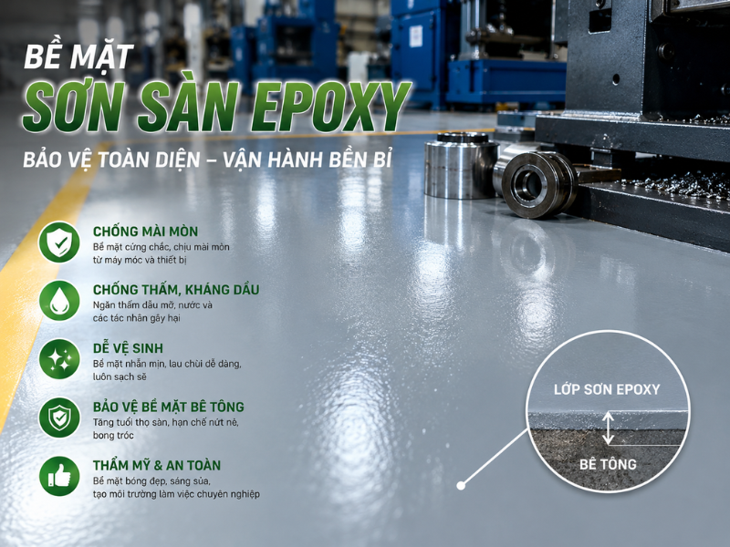 Giải Pháp Sơn Sàn Epoxy Chịu Tải Trọng Nặng Cho Xưởng Công Nghiệp Giải Pháp Sơn Sàn Epoxy Chịu Tải Trọng Nặng Cho Xưởng Công Nghiệp
