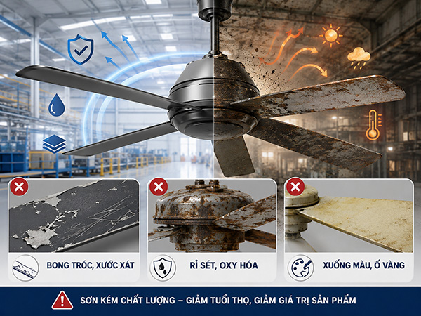 Dấu hiệu sơn kém chất lượng