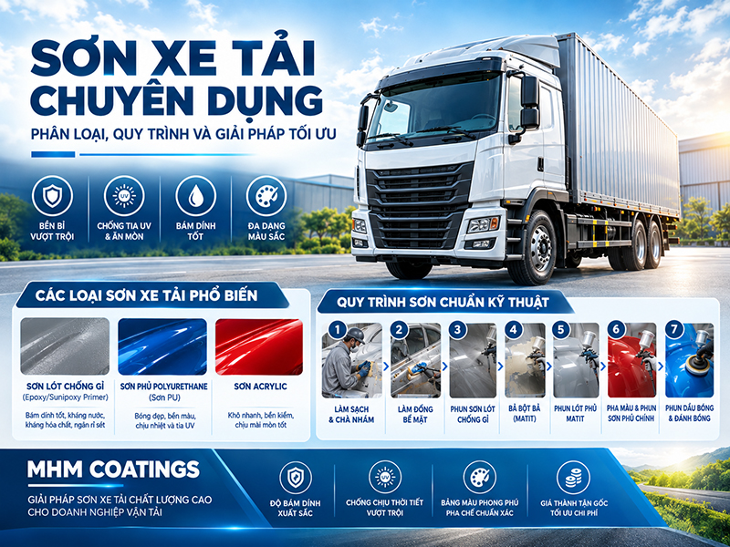 Sơn xe tải chuyên dụng